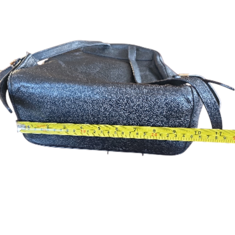 Michael Kors Jessa Black Pebbled Leather Backpack - Picture 5 of 11